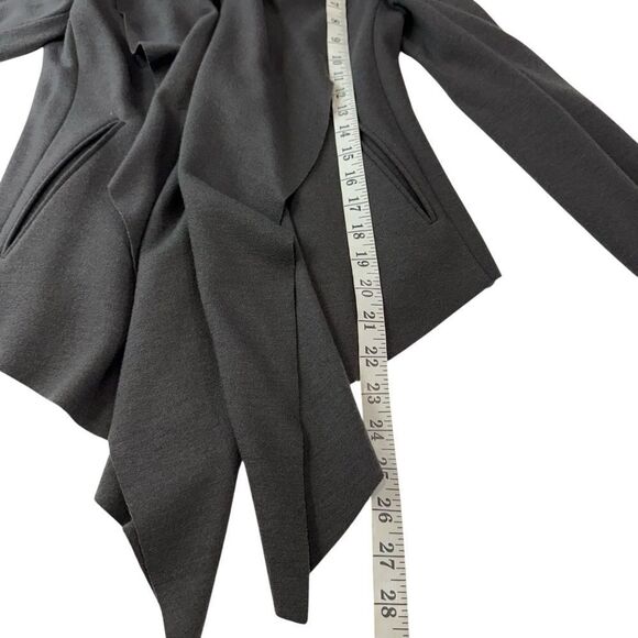 FORME D'Expression 3’3204322896 Gray Wool Asymetrical Shawl Colar Jacket, 38 - Picture 12 of 13